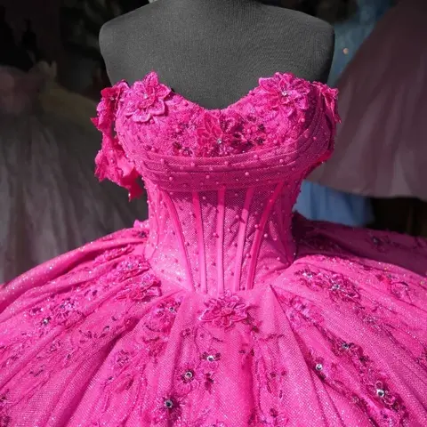 6 best sales fuchsiafärgad quinceanera-klänning - №6