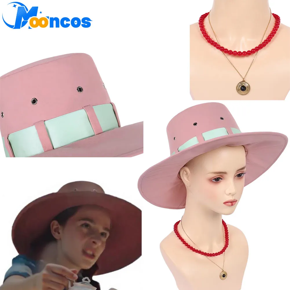 Miss Goldenweek Hat Necklack Cosplay Costume Accessories Women Disguise Movie Navigation Female Halloween Carnival Party Suit