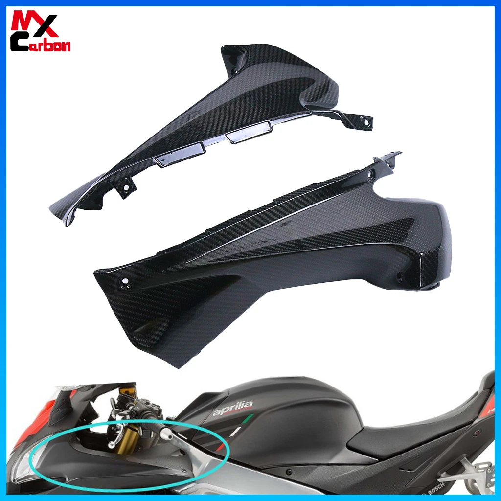 Motorcycle Dash Side Panels Cowls Fairings Carbon Fiber For Aprilia RSV4 2016 2017 2018 2019 2020