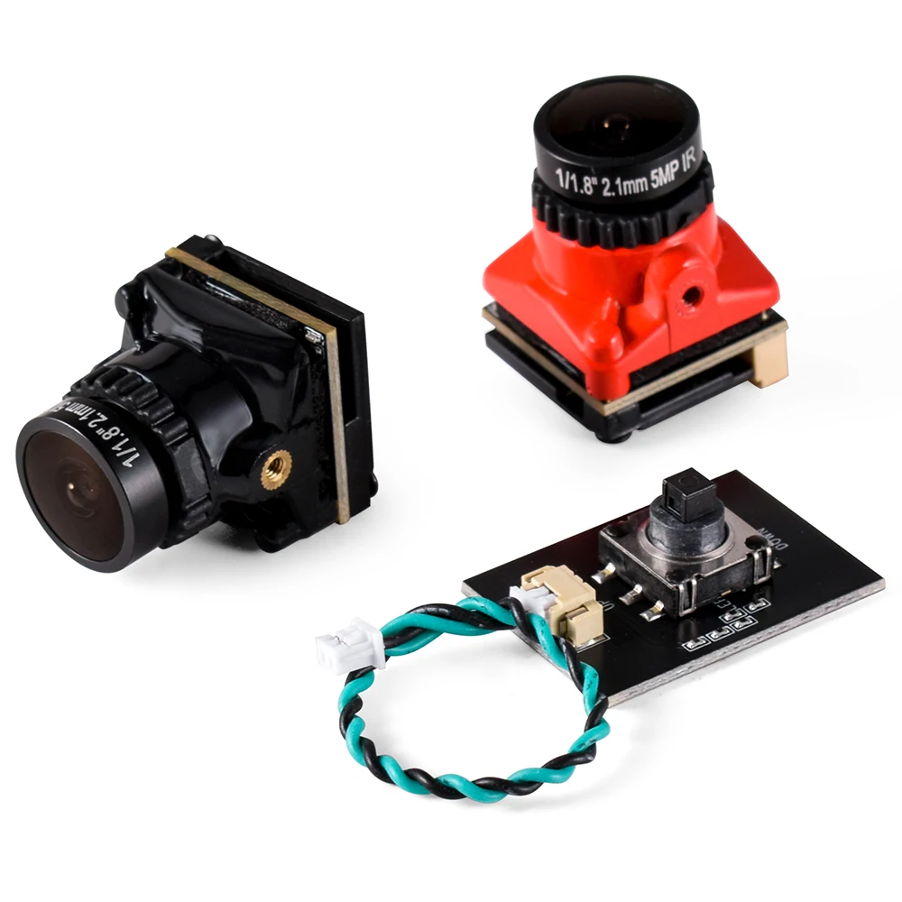 9IMOD FPV Camera 1800TVL 5MP 2.1mm 1/8 inch Starlight Sensor 5V-40V NTSC/PAL with OSD Internal for RC FPV Racing Drone DIY Parts