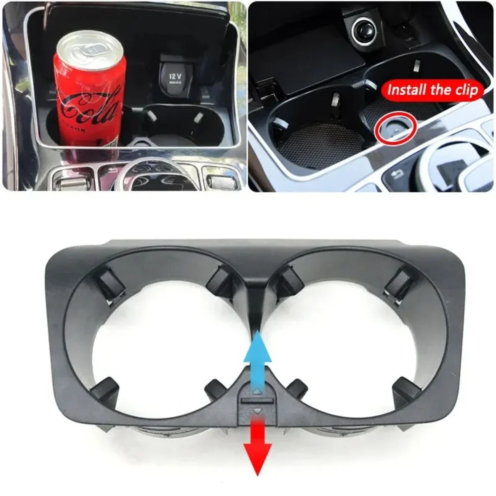 

For Mercedes-Benz C/E/V/GLC Class W205 W213 W253 W447 W463 Car Seat Seam Cup Holder Bottle Drink Storage Phone Mount Stand