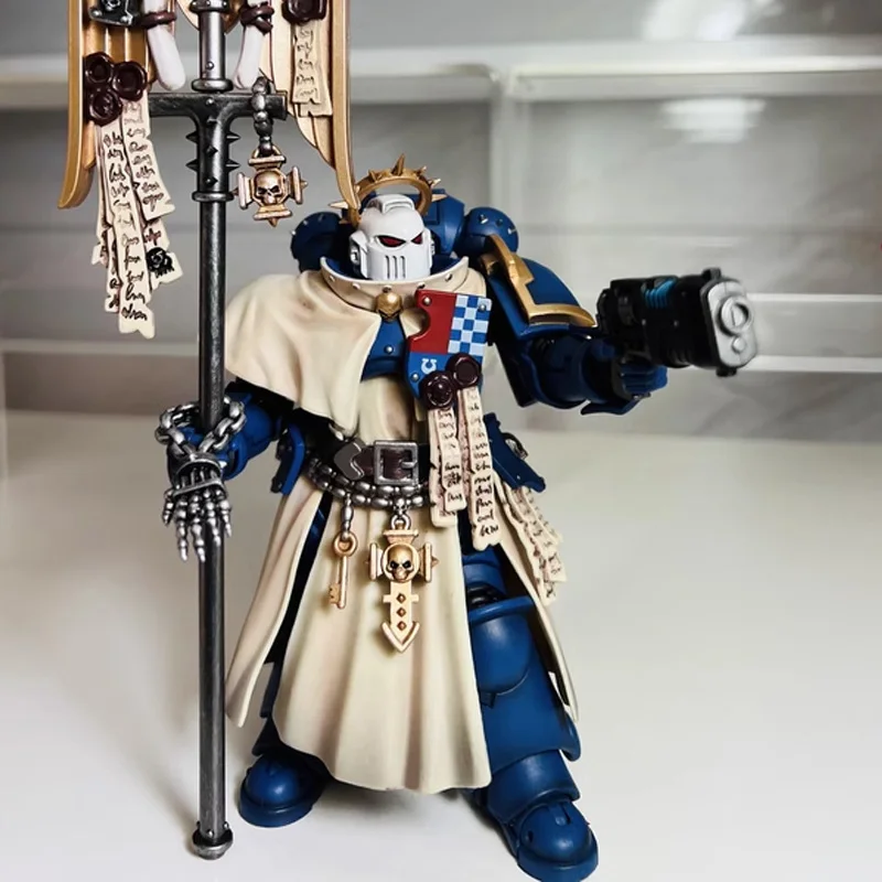 Joytoy warhammer 40k ultramarines bladeguard antigo 1/18 figuras de ação anime 12cm boneca legião xiiith modelo coleção brinquedo presente