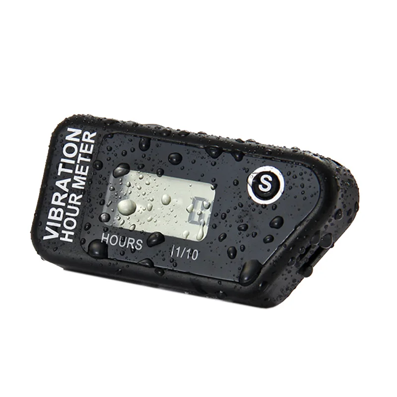 Wireless Hour Meter Waterproof Resettable LCD Vibration For Chainsaw Pit Bike Dirt Quad Bike Lawn Mower Snowmobile ATV Marine Mo