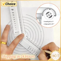 Regla de dibujo geométrica plegable, herramienta de dibujo de líneas matemáticas multifuncionales, plantilla Circular de dibujo geométrico, medición de ángulo