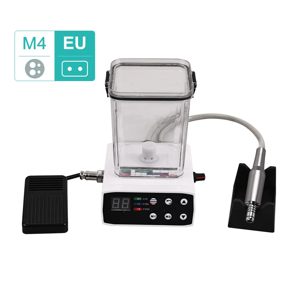 Dental LED Brushless Electric Micro Motor With Water Tank Internal Spray 2/4 Holes fit 1:1/1:5/16:1 Handpiece Dentistry Tools
