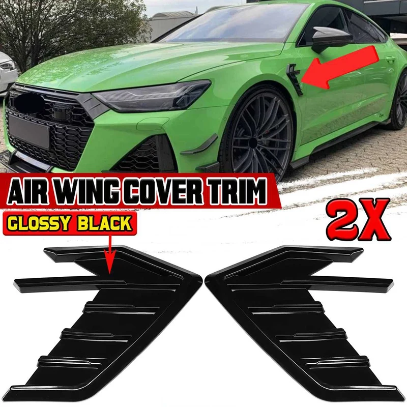 

Car Side Air Intake Vent Cover Fender Vent Cover Trim for Golf Passat Subaru Mazda Honda Toyota