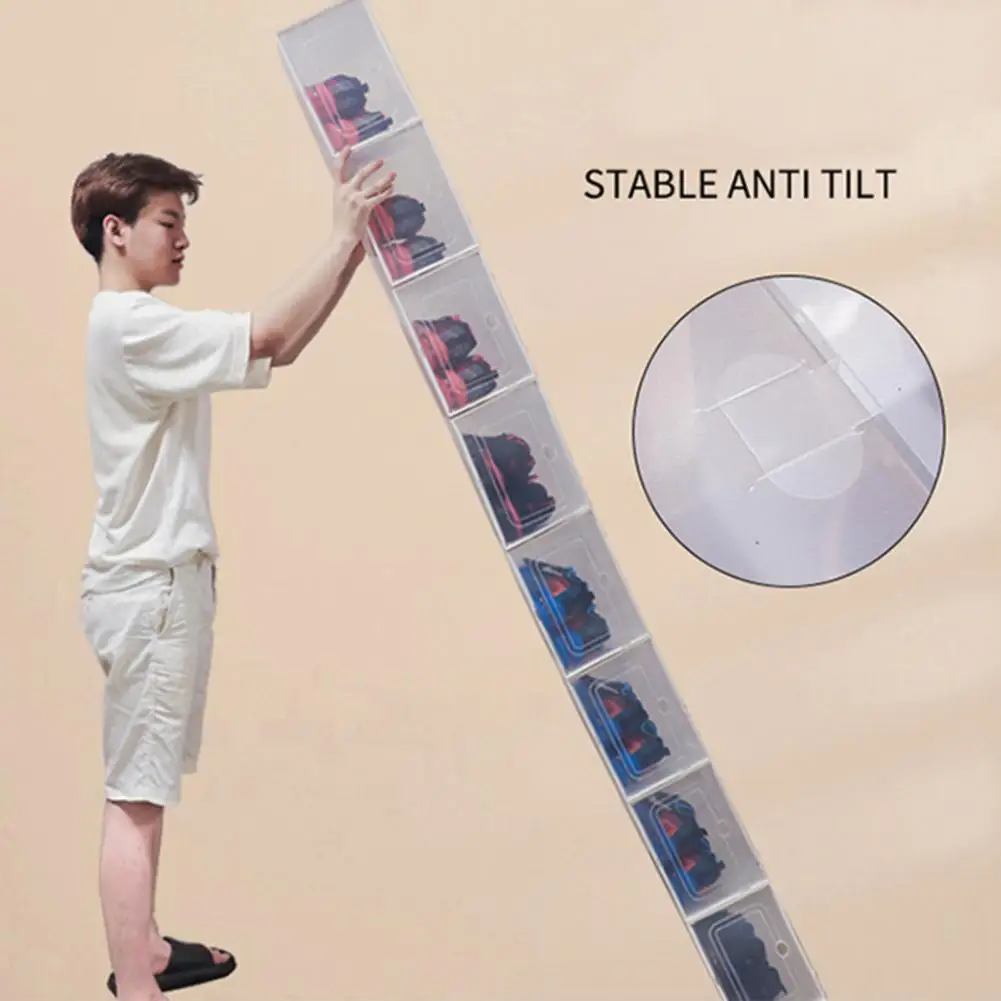 

Stackable Shoe Organizer Stackable Shoe Storage Boxes Breathable Organizer for Sneakers Space Saving Dust-proof Closet