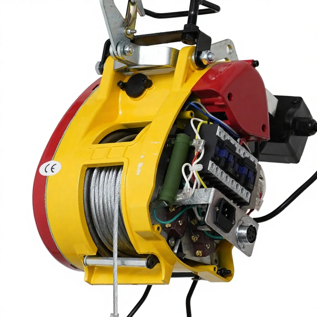 220V Electric Portable Micro Crane Wire Rope New Metal Structure Crane for Manufacturing Plant Construction