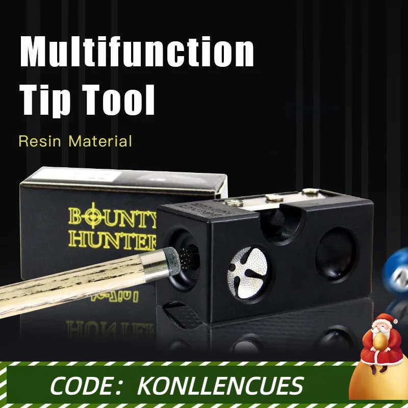 thumbnail image 2 of 8-in-1 Bounty Hunter Pool Cue Tip Tool Kit - Complete Billiards Maintenance 2 of 10