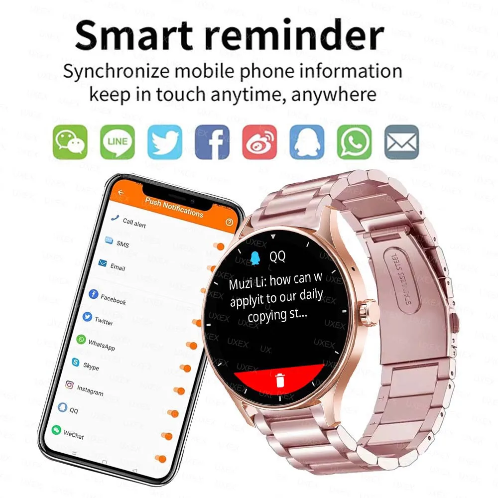 ساعة ذكية جديدة للرجال ساعة لياقة بدنية رياضية 1.55 بوصة شاشة لمس كاملة تتبع الصحة بلوتوث دعوة 2026 ساعة ذكية خفيفة للغاية زائد #5