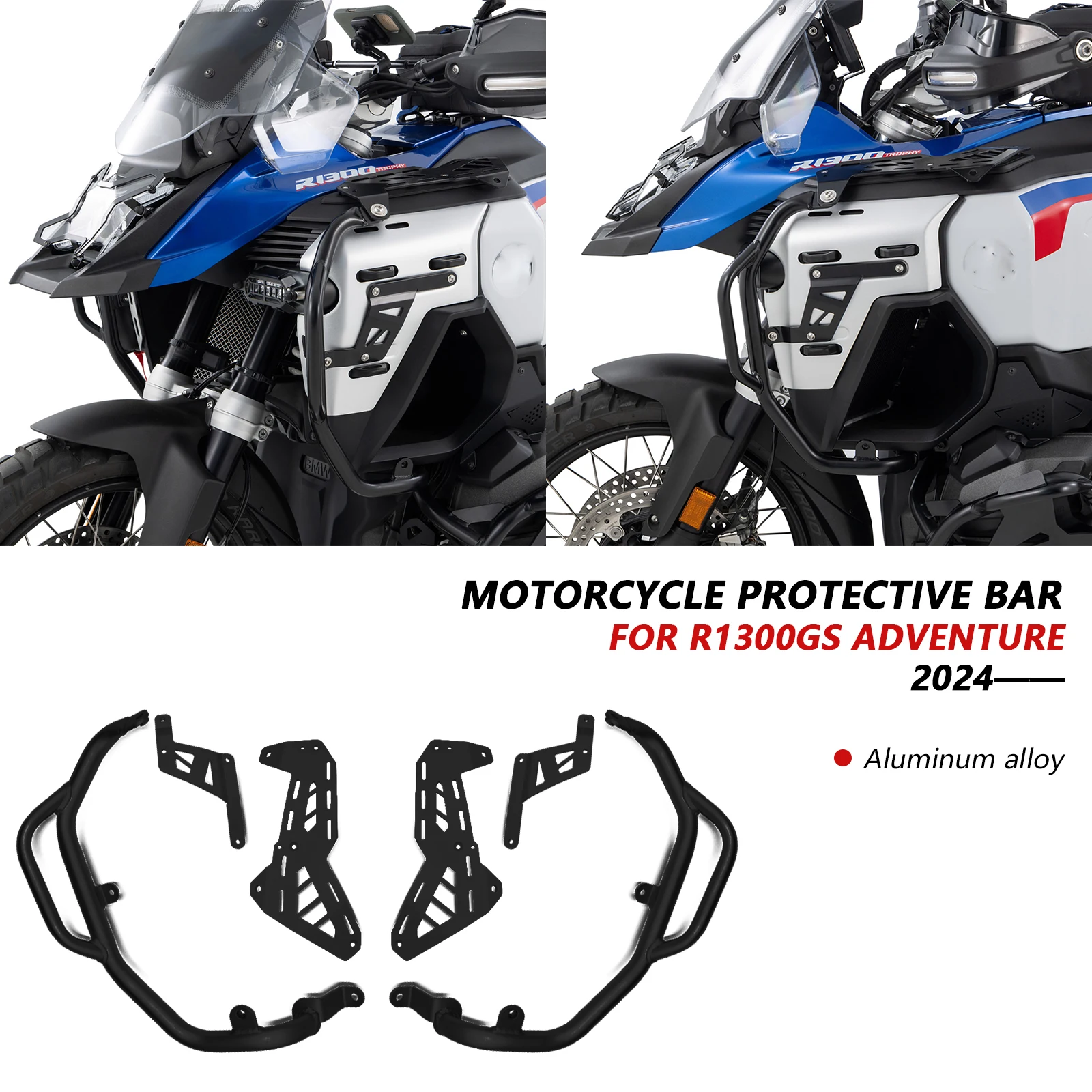 

Для R1300GS Adventure R1300 GS ADV 2024 2025 шоссе аварийная планка защита двигателя верхний бампер рама мотоцикла защита от падения