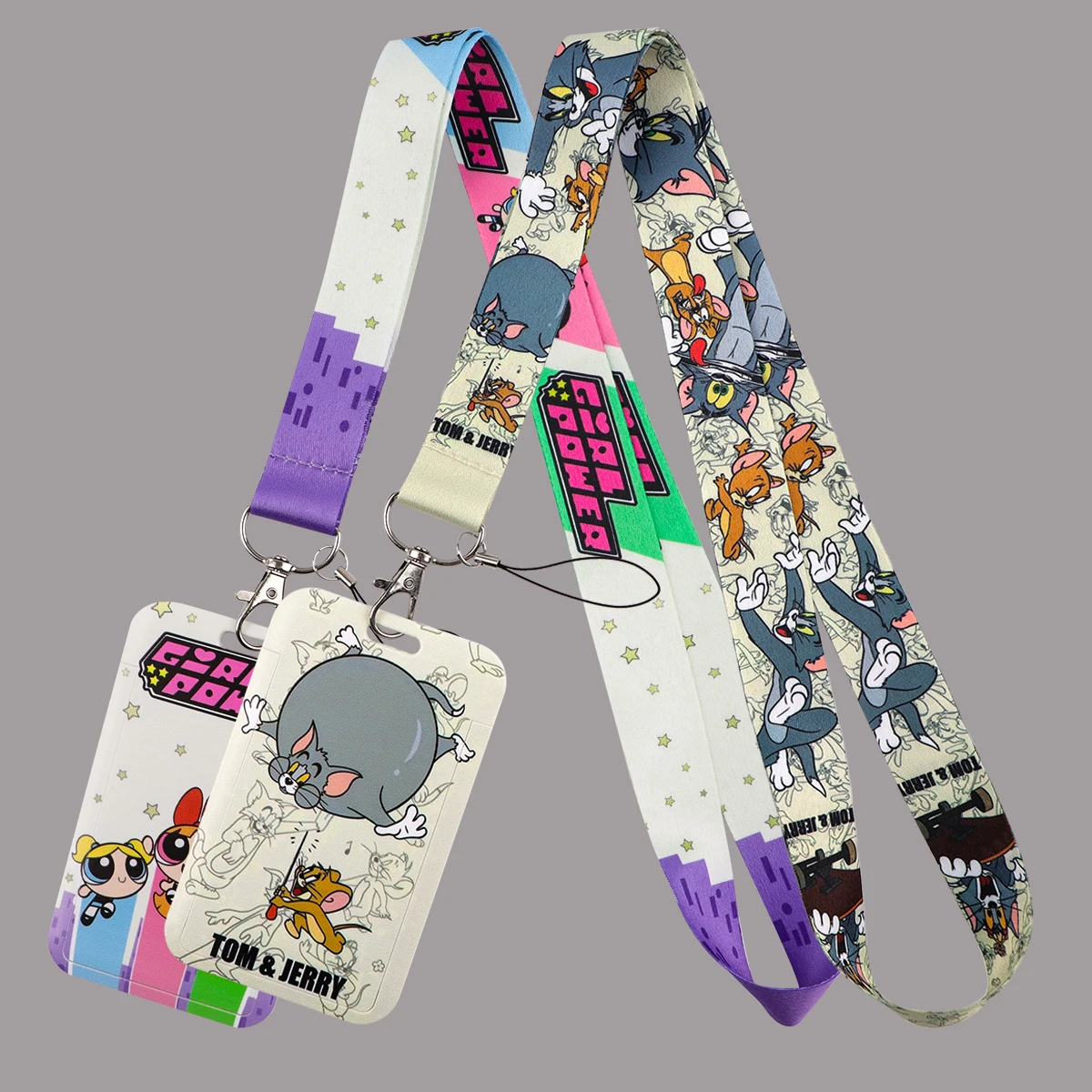 

Cartoon Animation Neck Straps Lanyards Keychain ID Card Pass Gym Mobile Phone Key Ring Badge Holder Accessories Gifts