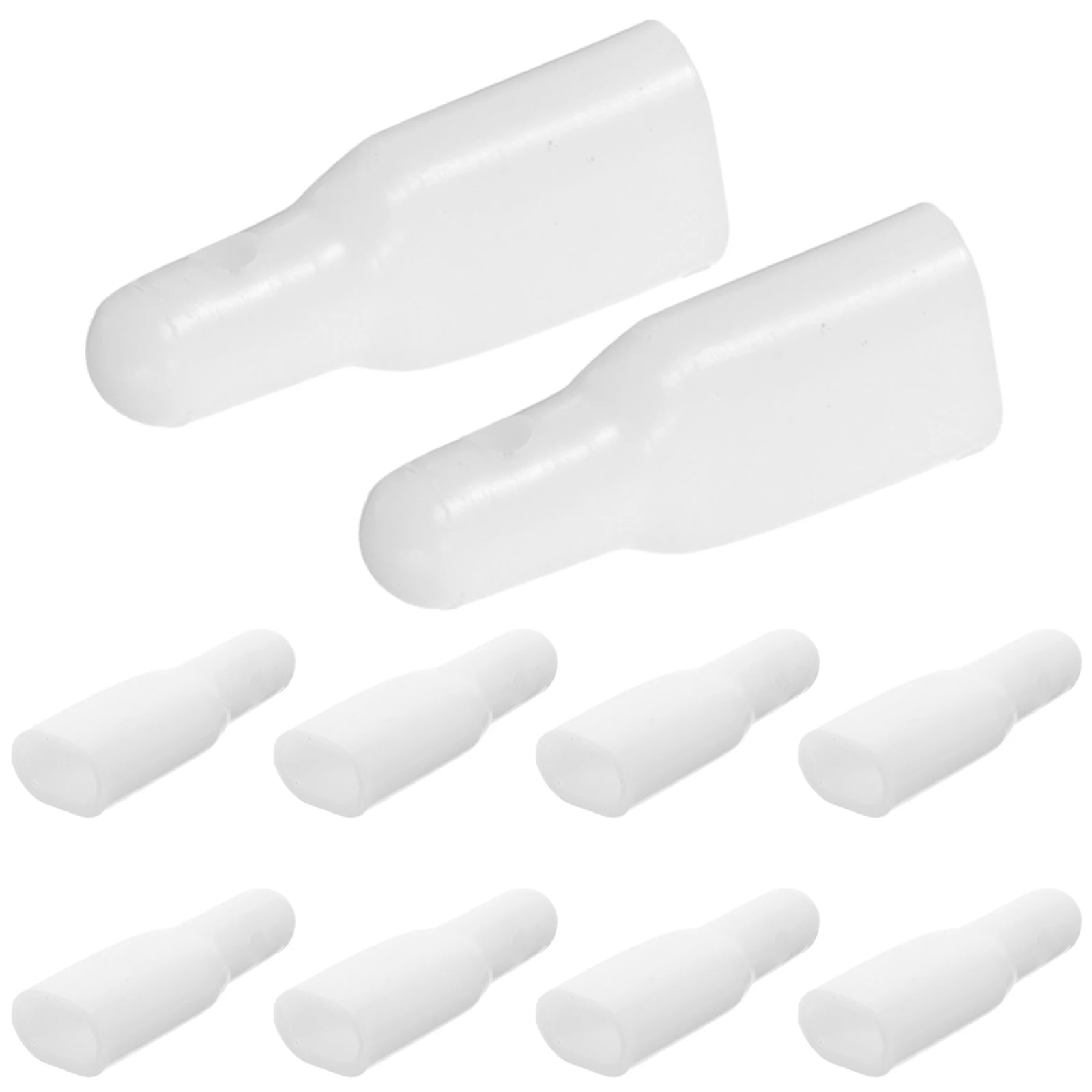 

10Pcs Umbrella Tail Beads Accessories Plastic Replacement Parts Straight Bone Covers Decorative Sun Rain Components