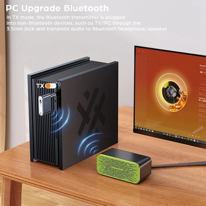 BT-107 Bluetooth 5,4 автомобильный аудиоприемник-передатчик аудио Bluetooth конвертер для самолета мини портативный 3,5 мм с микрофоном