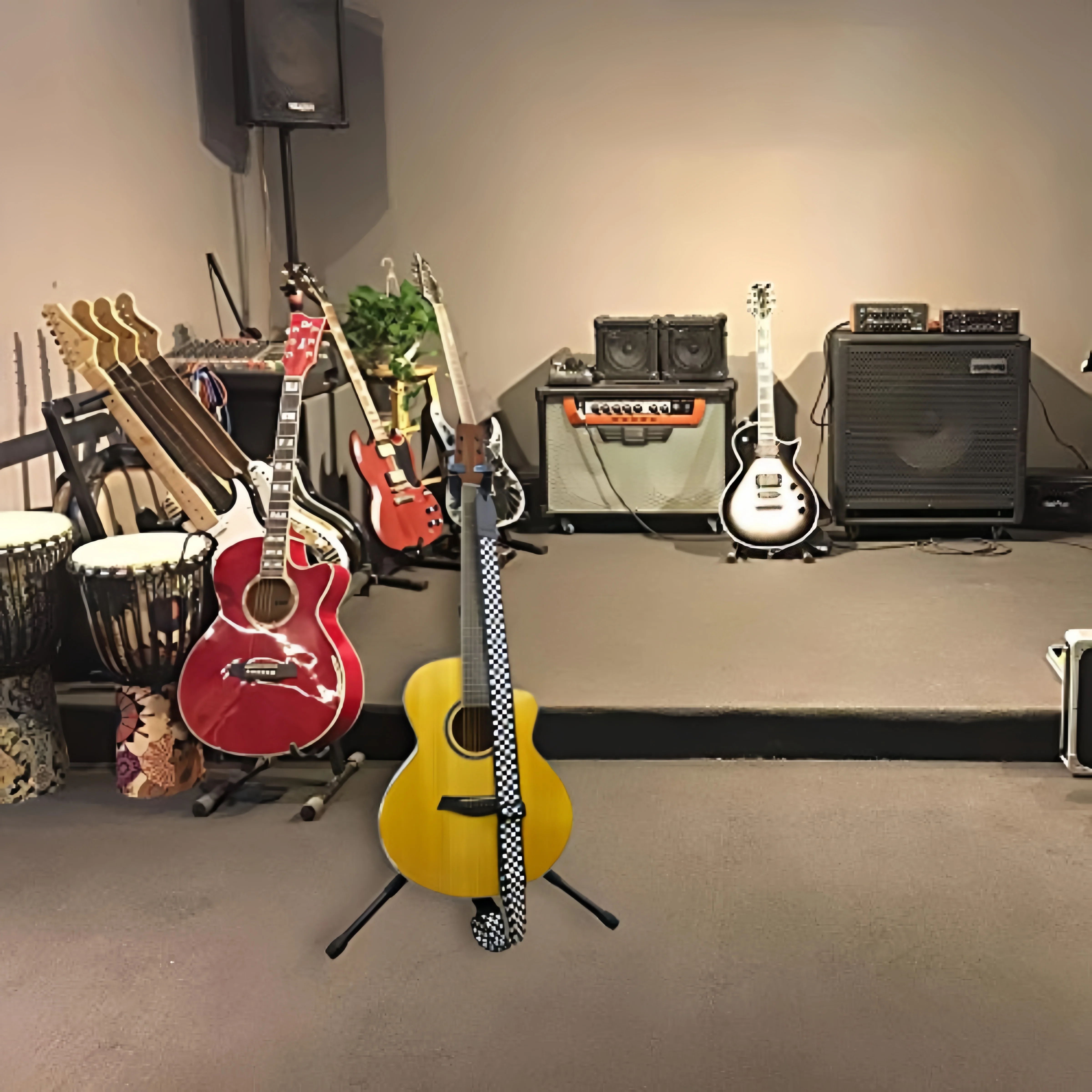 Miwayer Guitar Strap 10Pcs/set/Adjustable /Long Leather Ends/Includes Guitar Picks Strap Locks/for Acoustic & Bass Guitar Straps