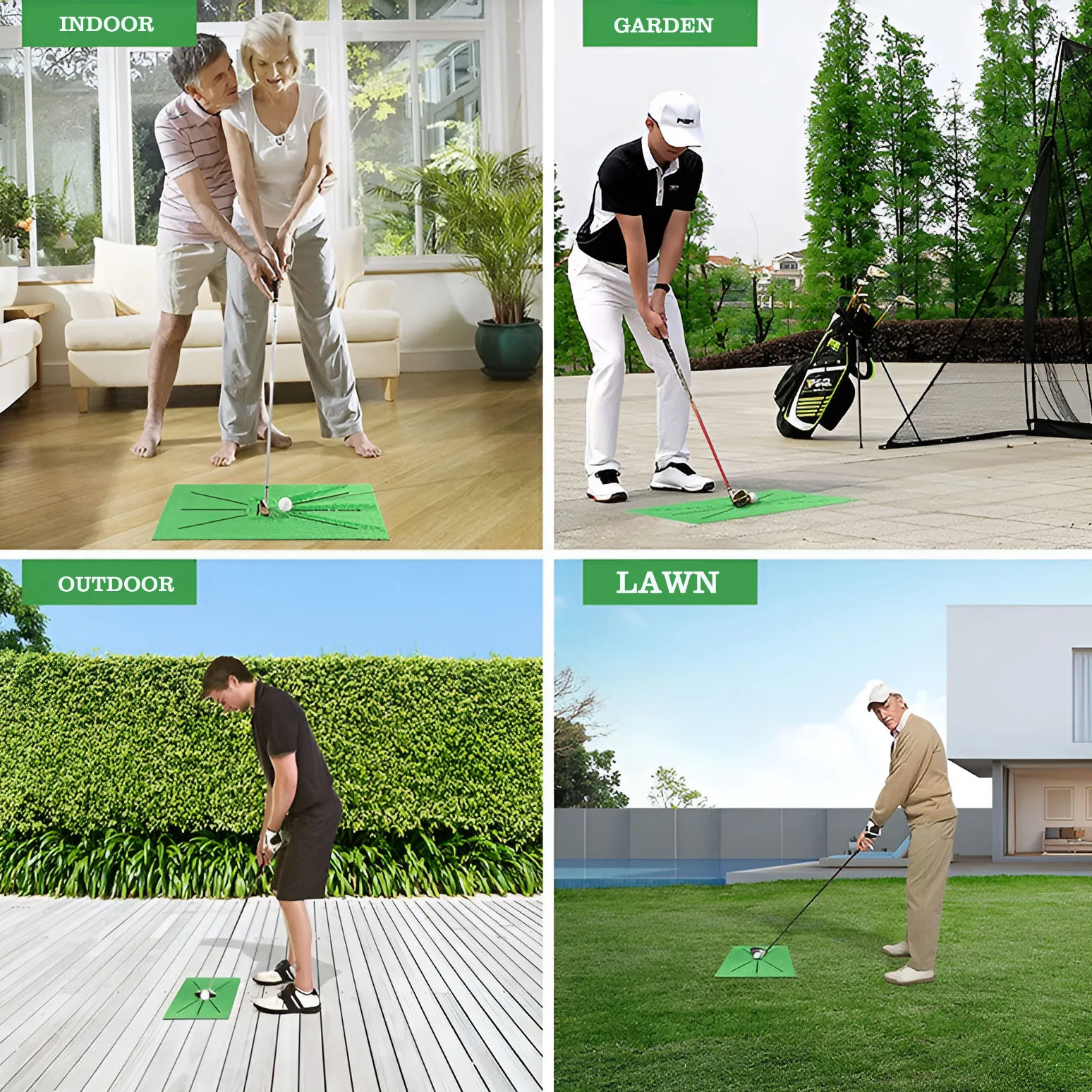 Alfombrilla de entrenamiento de Swing de Golf, almohadilla de marcado de práctica de pista de Swing, alfombrilla direccional de rastreo de bolas de