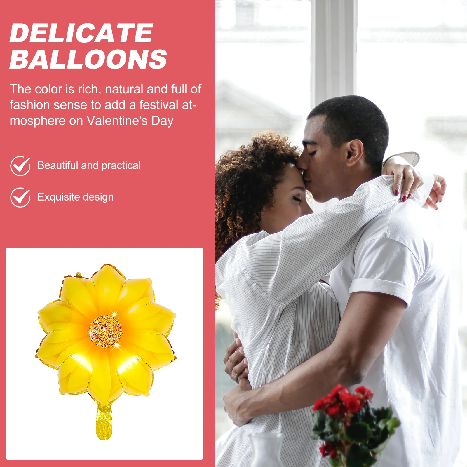 

10 pcs Sunflower Balloons Aluminum Film Birthday Balloons Party Decor Flower Shape Balloon Wedding Kids Children Day Decoration