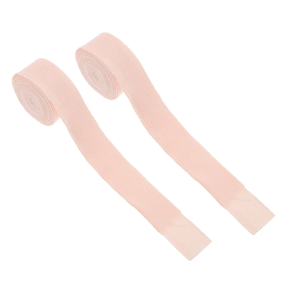 

2pcs Ballet Shoe Ribbons For Women Pink Pointe Shoes Ribbon Soft Durable Nonslip Dancing Shoe Supplies Wrap Ribbon For
