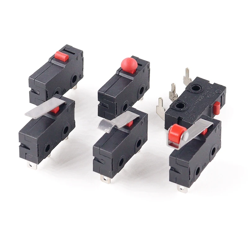 

5PCS Micro Switch Roller Lever Arm SPDT Snap Action LOT 3A 250V AC 5A 125V NC-NO-C With Pulley 3 Feet Stroke Limit Switch