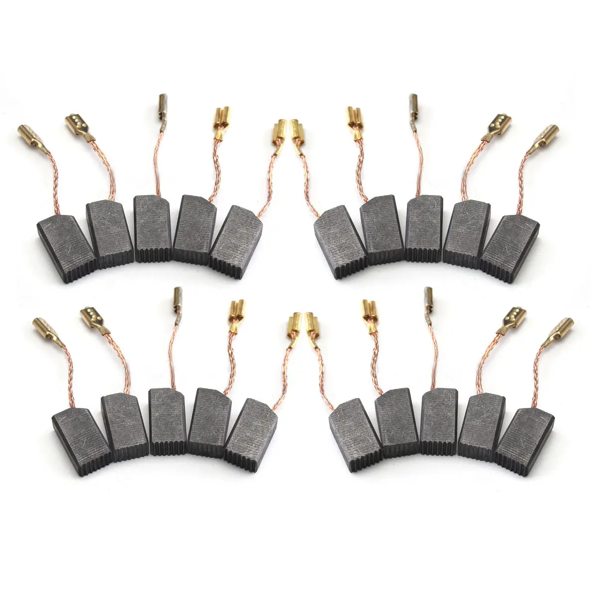 20Pcs Carbon Brushes 6mm*8mm*14mm Motor Carbon Brushes Set Fit For Electric Drill Angle Grinder Power Tool Accessories