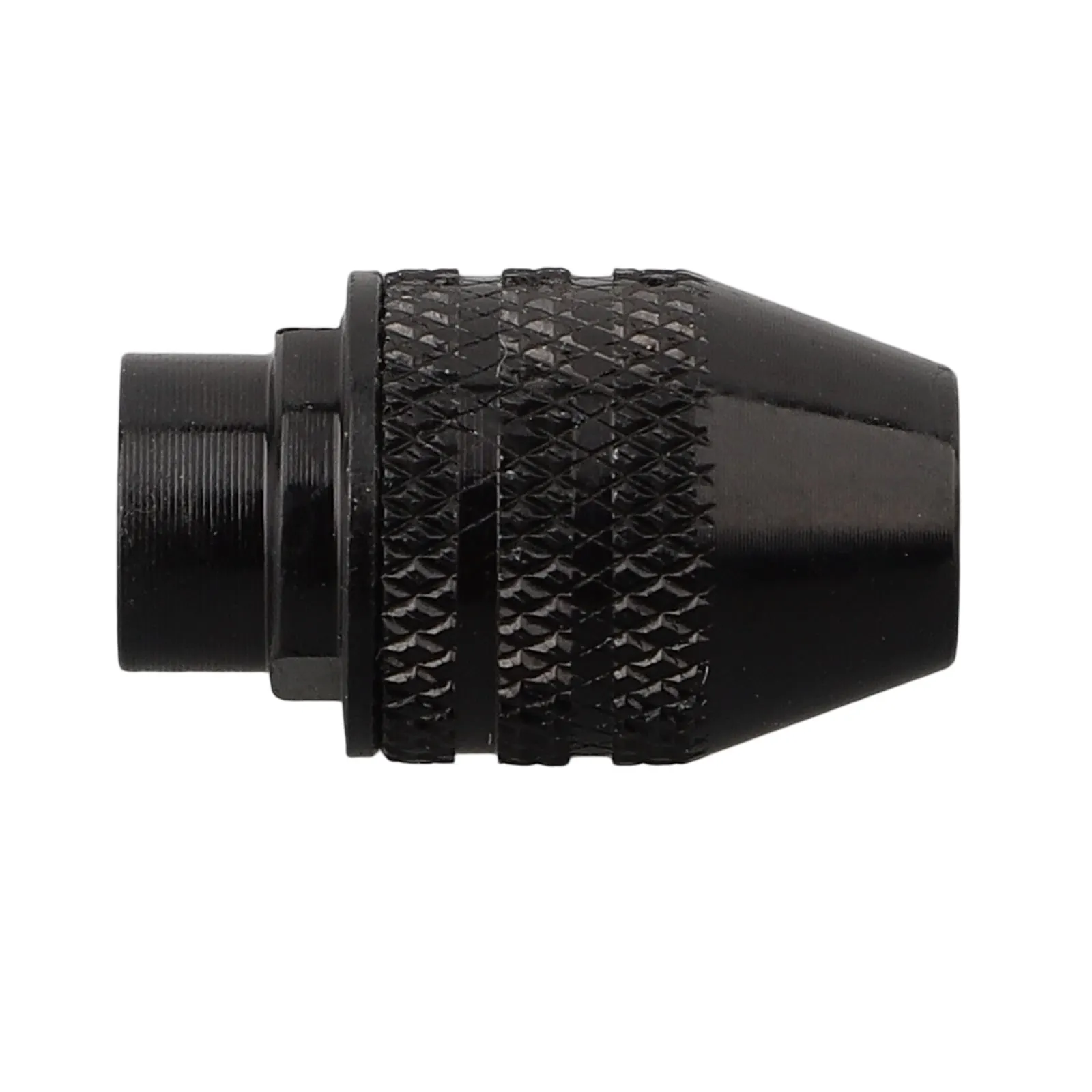 Rotary Tool Keyless Chuck 0.3-3.4mm with Three Jaw Quick Change System M7 M8x0.75 Thread Size Heat Treated Carbon Steel Build