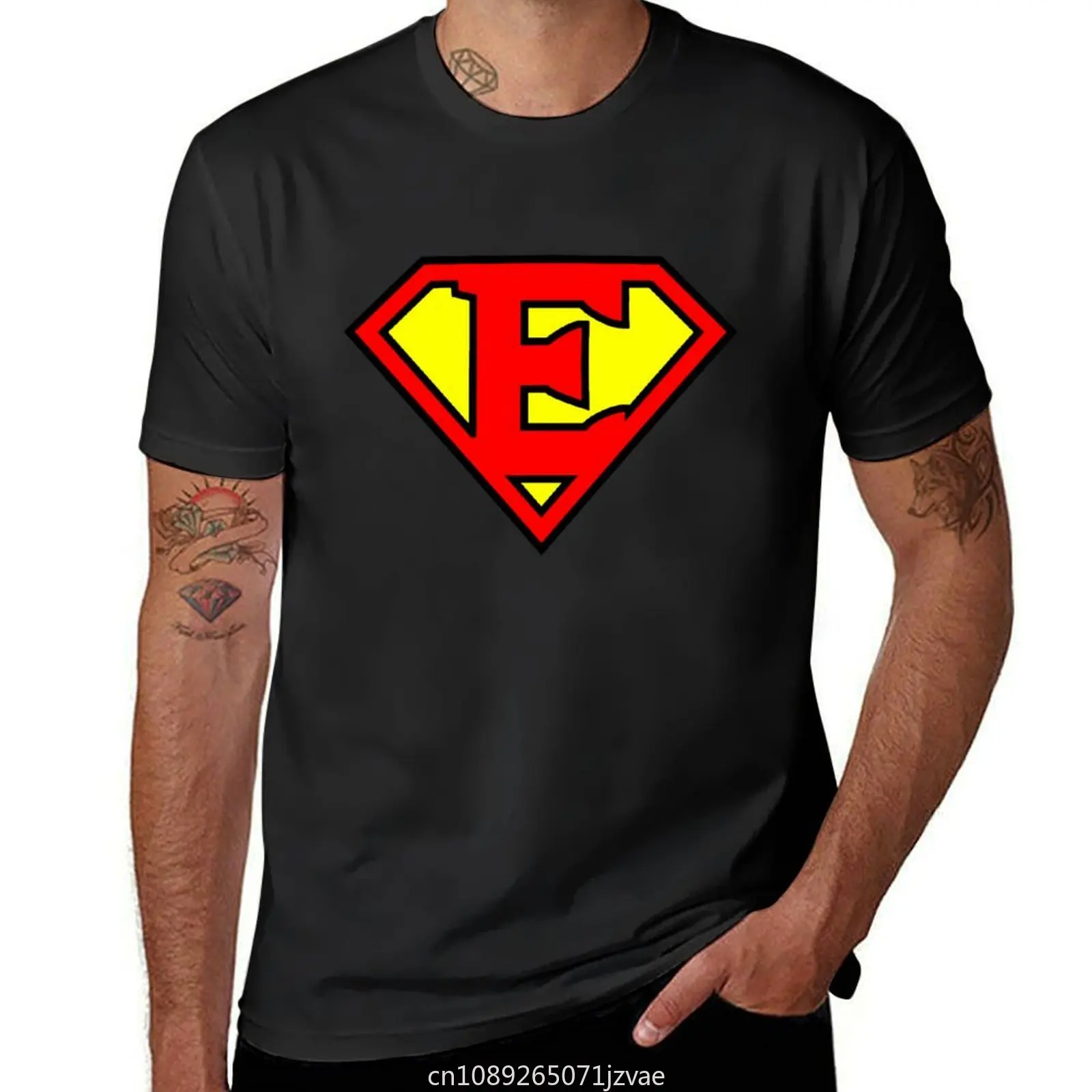 Lettre E Super Lettre Vol. T-Shirt heavyweights graphics kawaii clothes funny t shirts for men