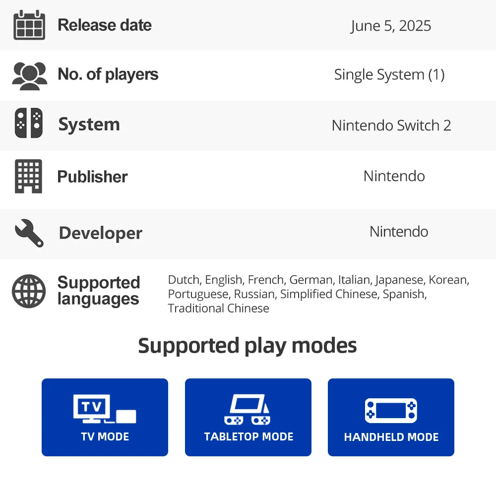 نينتندو سويتش 2 - أسطورة زيلدا: دموع المملكة - ألعاب مغامرة أكشن وإصدار RPG Genre Switch 2