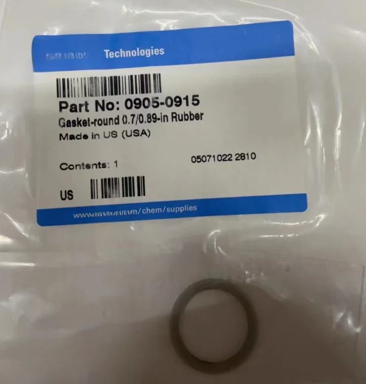 

FOR Agilent 0905-0915 Gasket Round 0.7/0.89-in Rubber FID Detector Base Seal. New Original 1 PIECE