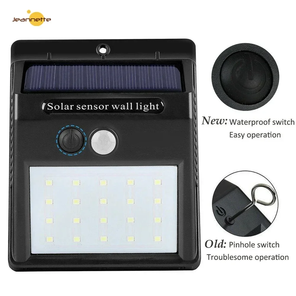 Solar Light PIR Motion Sensor Wall Light Solar Lamp Outdoor Waterproof LED Solar Powered Sunlight Street Lamp Garden Decoration