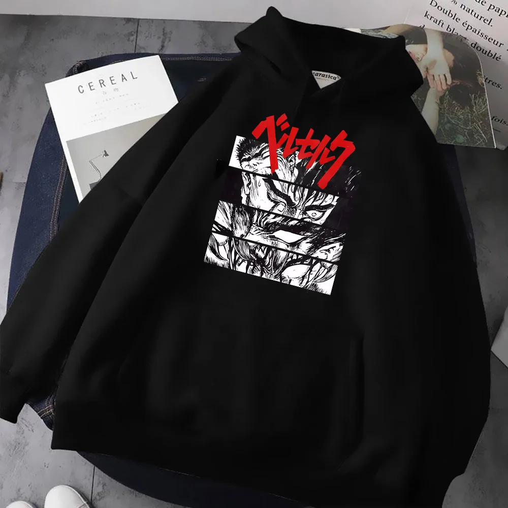 Berserk Hoodies Männer Guts Berserker Rüstung Horror Anime Sweatshirts Kawaii Cartoon Streetwear