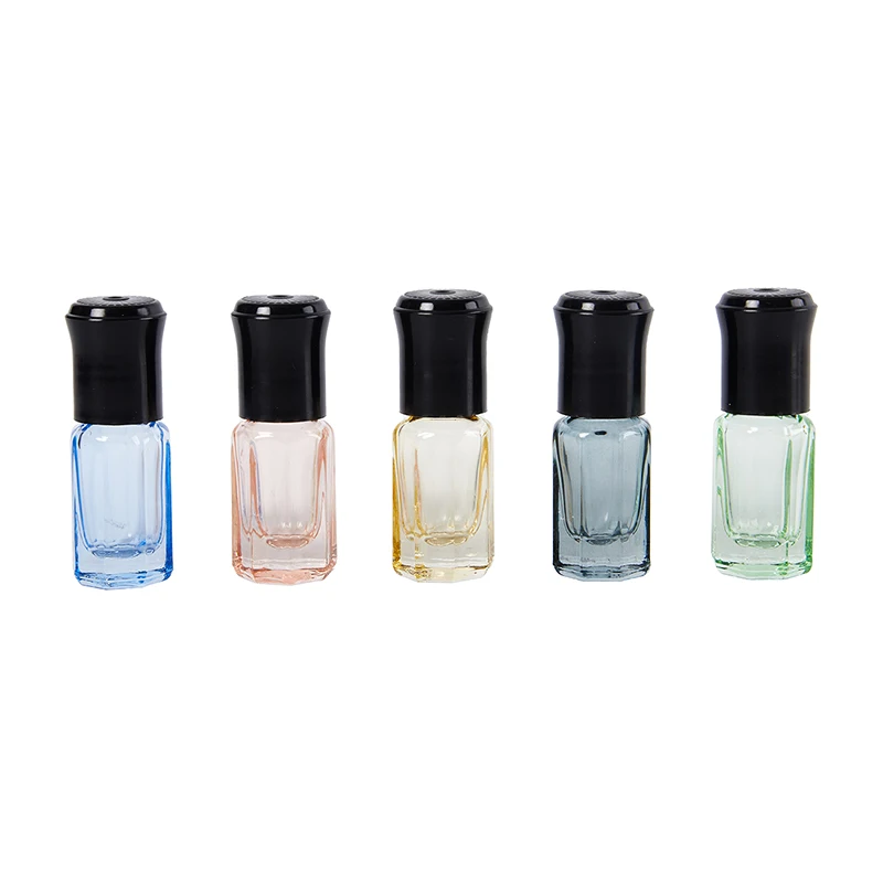 3ml Empty Mini Glass roll on bottles for essential oils Refillable perfume bottle deodorant containers