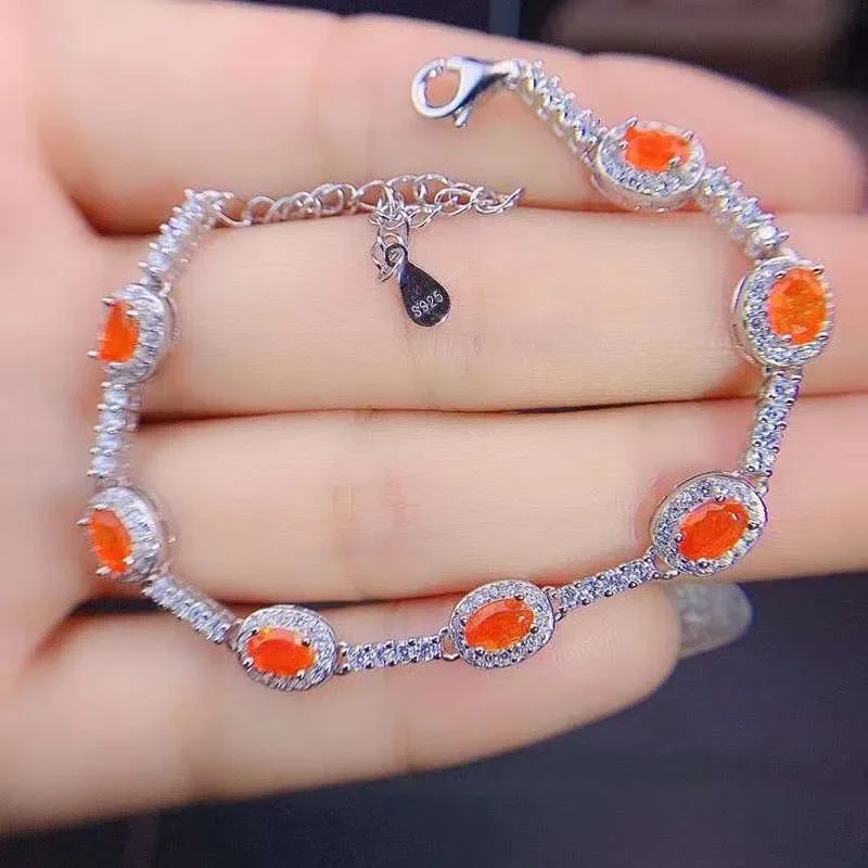 Natural Opal bracelet Simple Atmosphere High-grade Matching Extremely Beautiful with for Wedding 925 bracelets for women