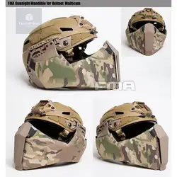 FMA Paintball Airsoft Half Face Mask Protection Helmet Rail Special for Tactical Fast/High Cut Helmet