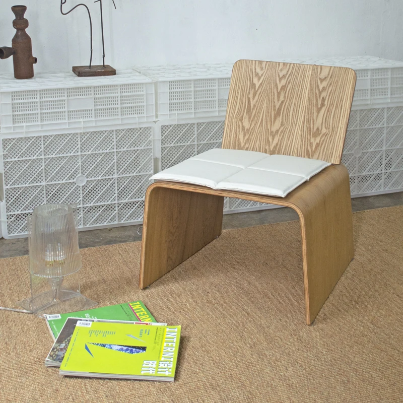 

2-in-1 Coffee Table Modern Solid Wood Side Table Space-Saving Multifunctional Sofa End Desk Minimalist Designer Backrest Chair