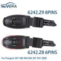 Interruptor de tallo de Control de crucero con límite de velocidad para Peugeot 307 308 408 206 207 301 3008 para Citroen 6242Z9 6242.Z8 6242Z8 6242.Z9