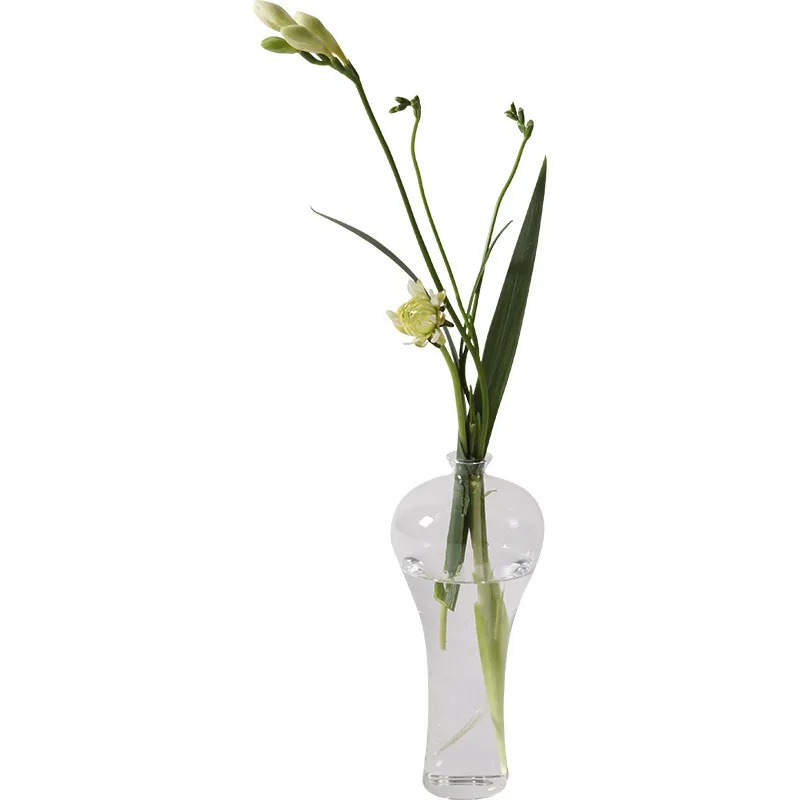 

Elegant glass flower ware, handmade glass vase