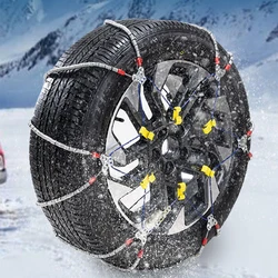 Car Wheel Wirerope Chains Automobile Mud Anti Skid Chains Auto Anti Skid Snow Chains for Double Wheel Car Winter Tire Wheels