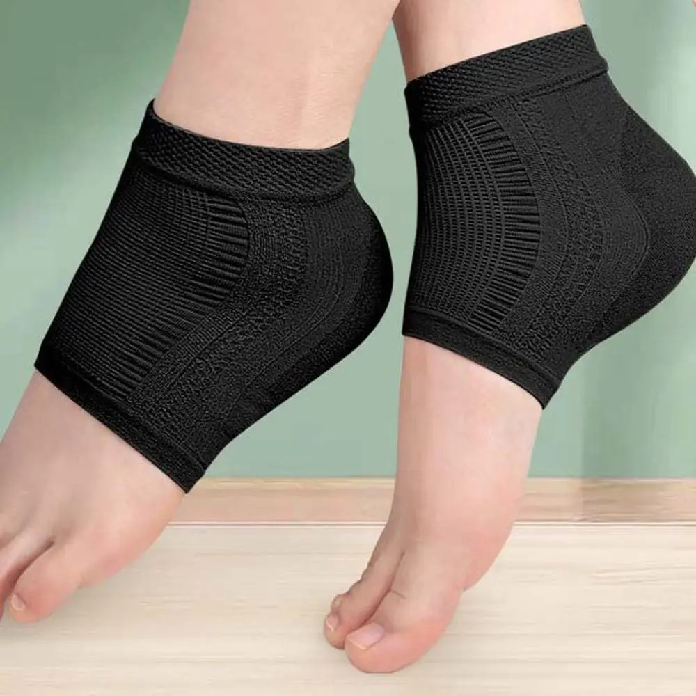 Prevent Cracked Foot Skin Feet Care Female Socks Half-yard Socks Heel Sleeve Pads Gel Heel Protector Silicone Heel Pads