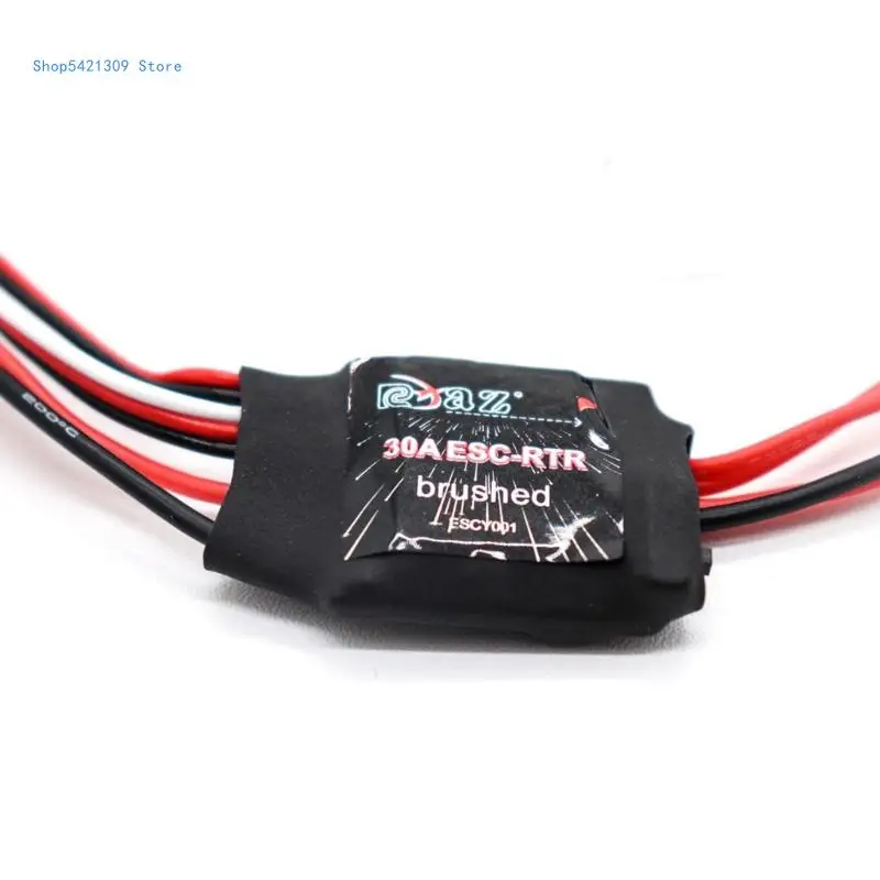 30A Brushed Electronic Speed Controller for 1/16 1/18 1/24 Car Off-Road Truck Boats Tanks 4-8V Li-Po 2S