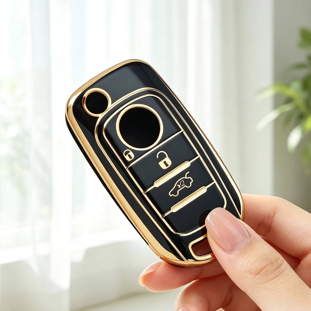 TPU Car Flip Key Case Cover for FIAT 500X Doblo Argo Nuovo Grazie Tipo Tprp Freedom Key Protective Shell Fob Accessories