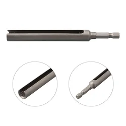 1pc Nut Driver Socket Wrench 1/4inch Quick Change Hex Shank Slotted Drill Bit Socket Wrench Electric Screwdriver Hardware