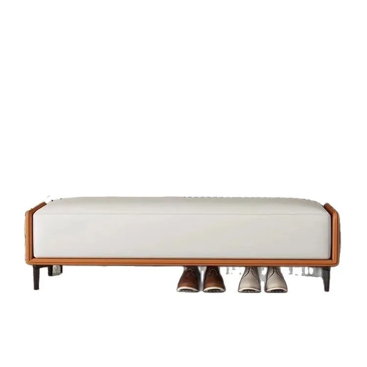 

Italian light luxury shoe change home door bedroom end of bed living room entry clothing store bench long strip cloakroom sofa