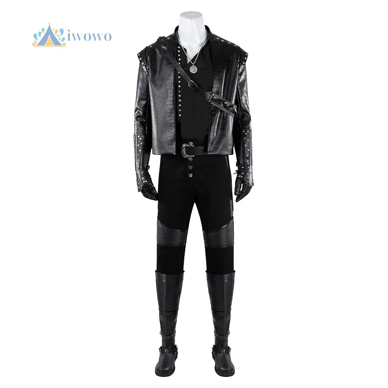 

Аниме-игра Ведьмак 5, Геральт, карнавальный костюм, полный комплект, униформа, пальто, реквизит, аксессуары для мужчин, карнавальная праздничная одежда на Хэллоуин