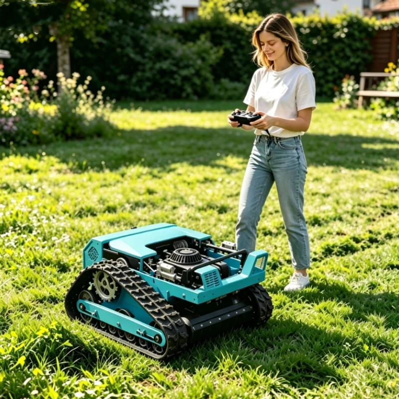 All Terrain Customized Lawn Mower Wide Cutting Range Long Remote Control Distance Flexible Use for Different Terrains CE EPA