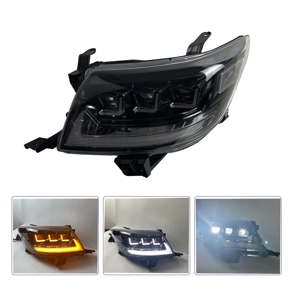 Car LED Headlights for To yo ta Hilux Vigo 2012-2015 Black 811500K440 811100K440