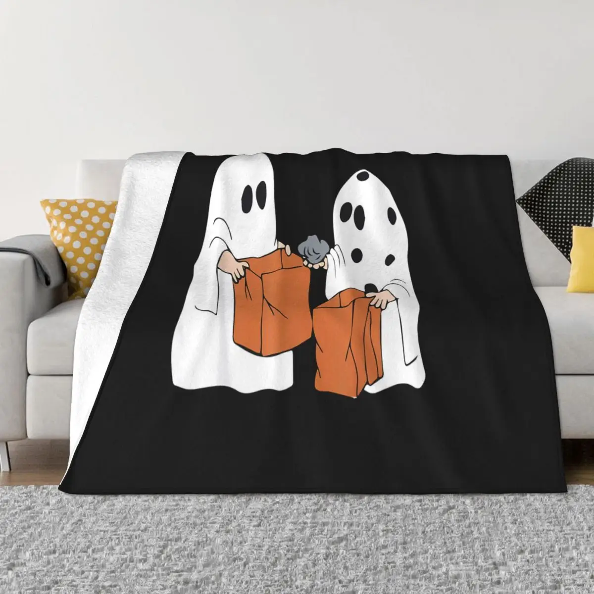 Funny Boo Ghost Scary I Got A Rock 2 Quilt Blankets Blankets & Throws Home And Decoration Throw Blanket