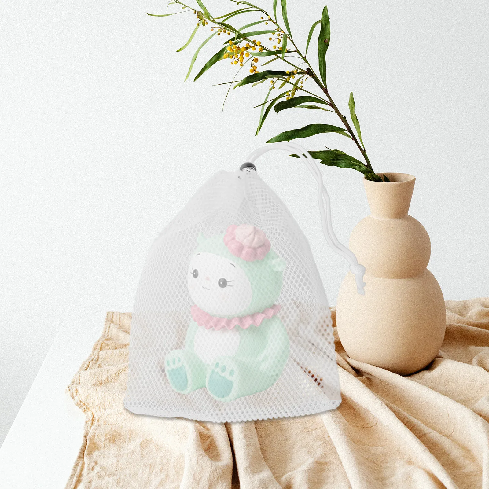 

Набор из 5 многофункциональных дорожных мешочков на шнурке для хранения одежды, портативные сетчатые органайзеры из полиэстера, маленькие мешочки на шнурке оптом