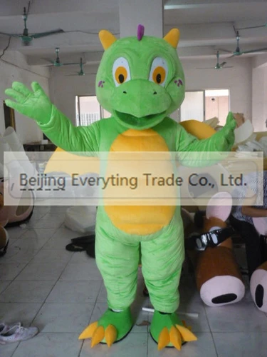 New Adult Hot Sale Foam Green Dragon Fancy Crocodile Cartoon Mascot Costume Plush Christmas Fancy Dress Halloween Mascot Costume