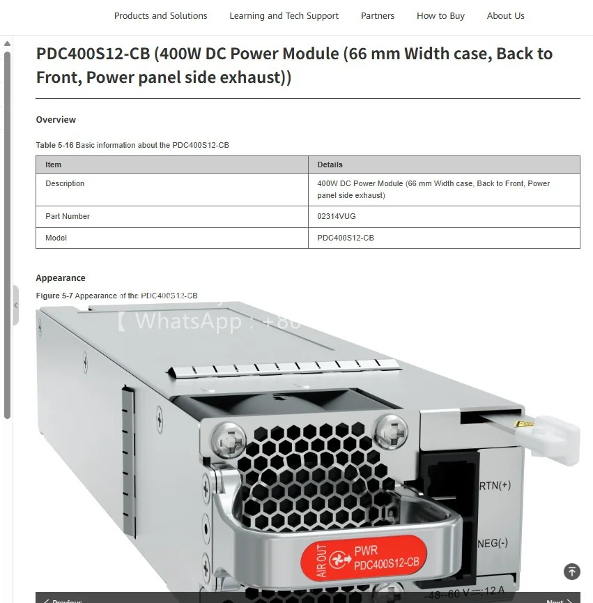 

PDC400S12-CB (модуль питания постоянного тока мощностью 600 Вт (корпус шириной 66 мм, задняя часть спереди, боковая выхлопная панель питания)) 02314VUG