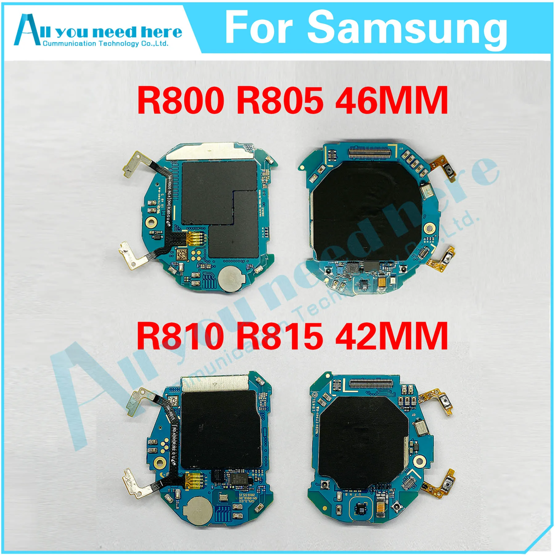 

100% Test For Samsung Galaxy Watch SM-R800 R800 R805 46MM / SM-R810 R810 R815 42MM Mainboard Motherboard Main Board Replacement